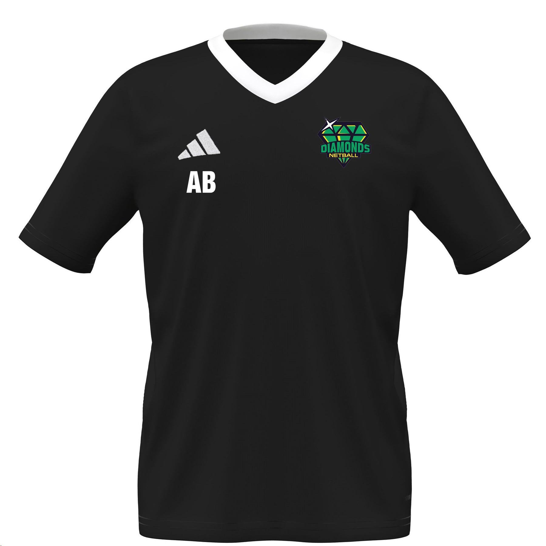 Diamonds Netball Junior Jersey: Black