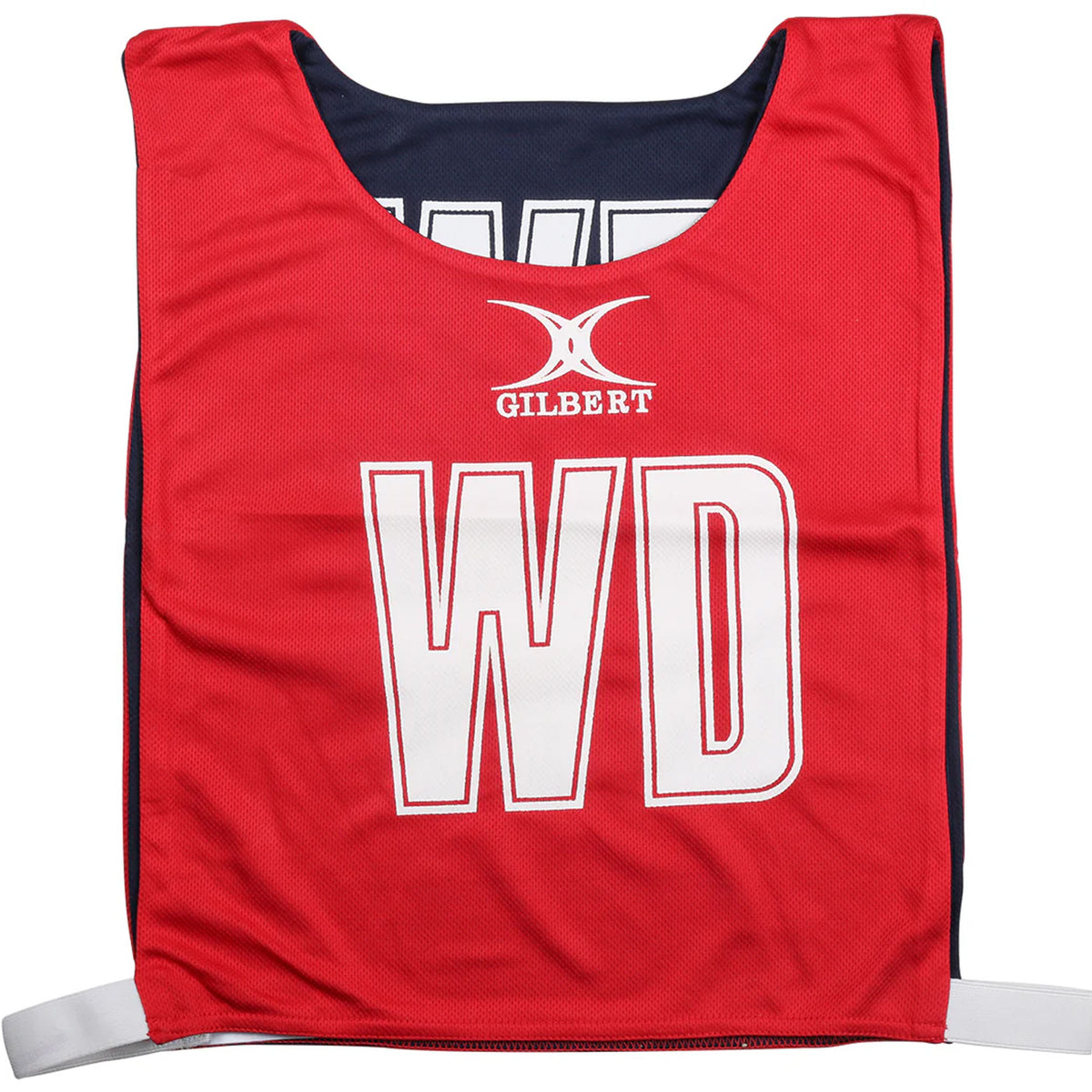 Netball Bib Gilbert Reversible Red/Navy