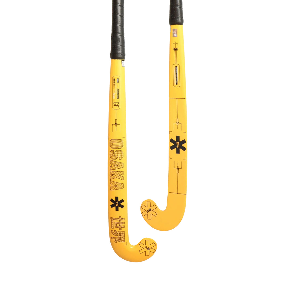 Osaka Indoor Vision GF Pro Bow Hockey Stick 2022: Honey Comb