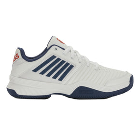 K Swiss Court Express HB Mens Tennis Shoes: White/Blue Opal