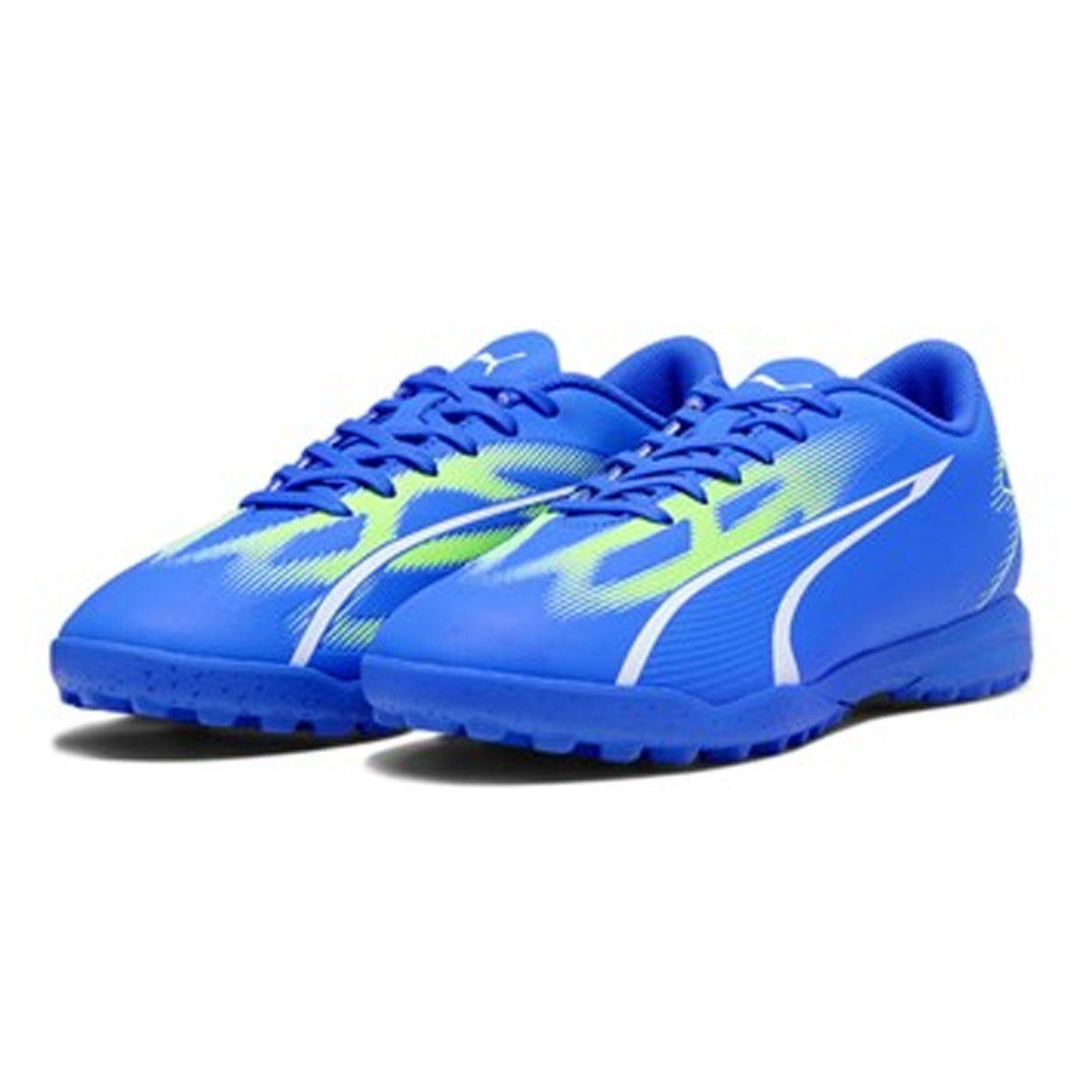 Puma Ultra Play Astro Junior Football Boots: Ultra Blue/Pro Green