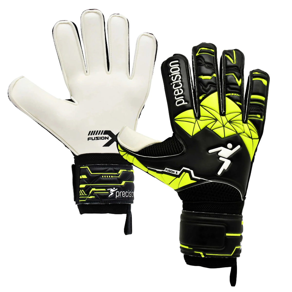 Precision Junior Fusion X Flat Cut Finger Protect GK Gloves