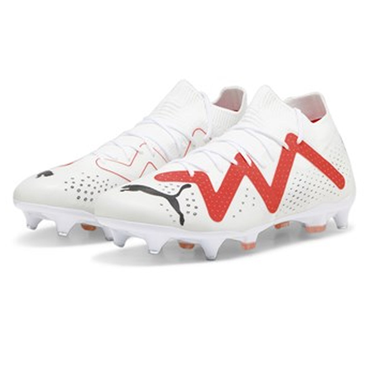 Puma Future Match MXSG Football Boots: White/Fire Orchid