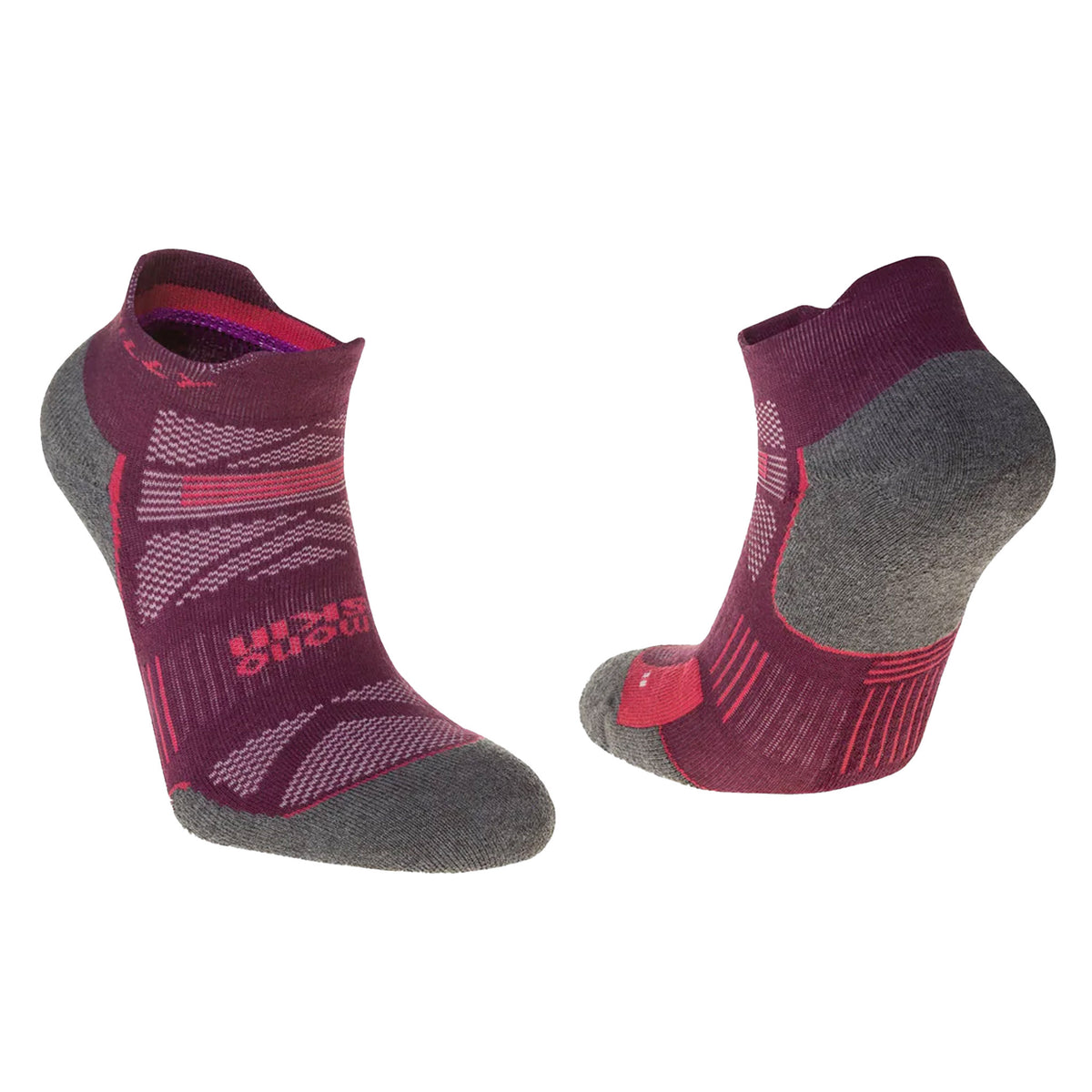 Hilly Supreme Socklet: Elderberry/Grey Marl