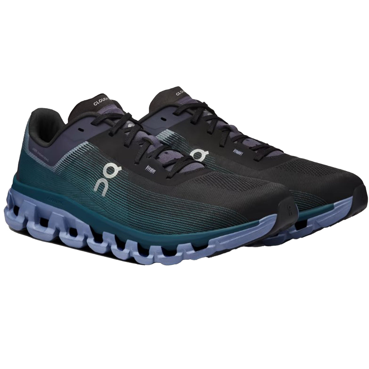 On Cloudflow 4 Mens Running Shoes: Black/Storm