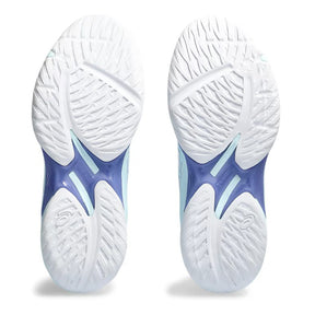 Asics Gel Beyond FF Womens Court Shoes: White/Aquamarine
