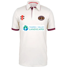 Cookham Dean CC Performance Shirt Short Sleeve: Ivory