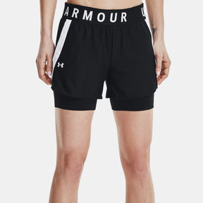 Under Armour Womens Play Up 2in1 Shorts: Black