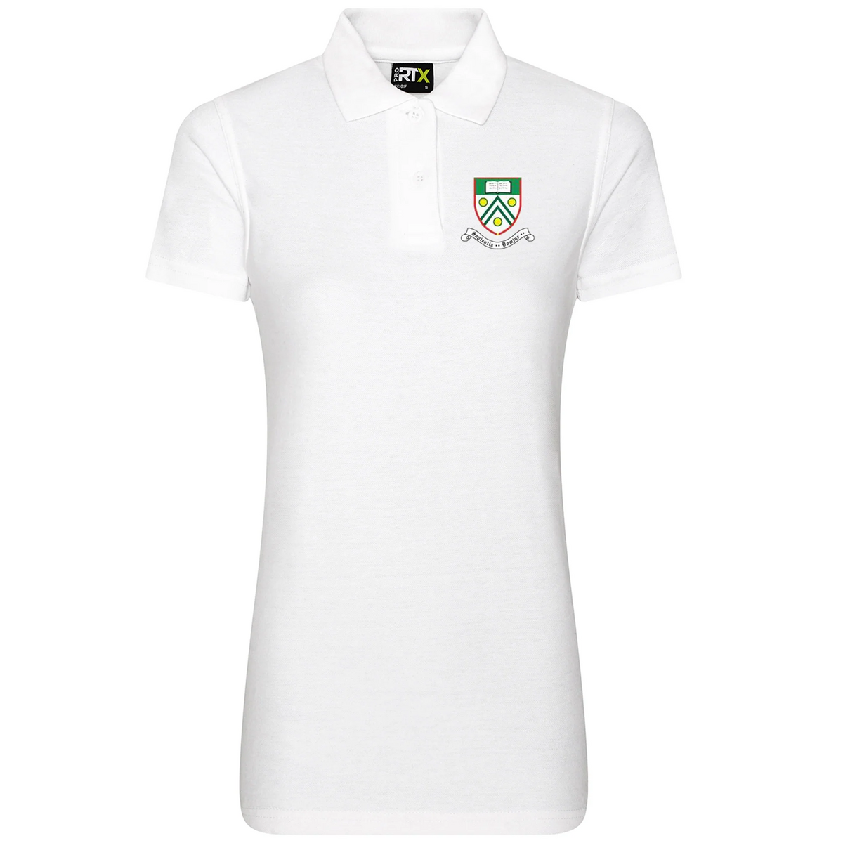 Langley Grammar Female Fit Polo Polycotton: White