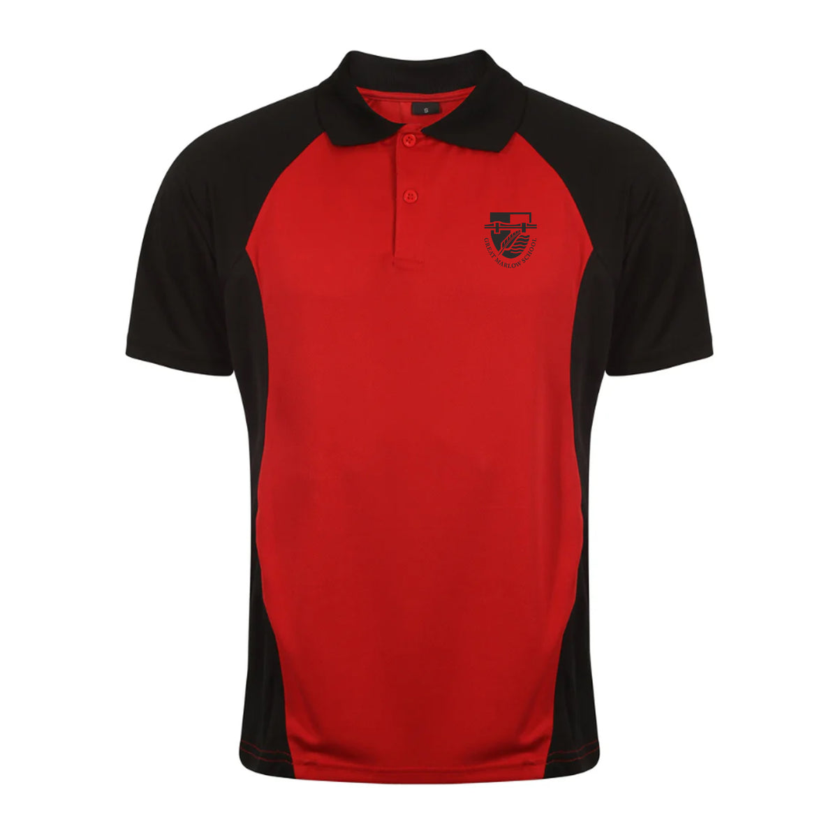 Great Marlow School Polo: Red/Black/Black