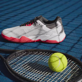 Adidas Solematch Control 2 Men's Tennis Shoes: White/Black/Red