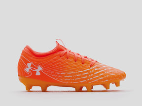 Under Armour Magnetico Select 5 Junior Football Shoes: Blazing Orange/White