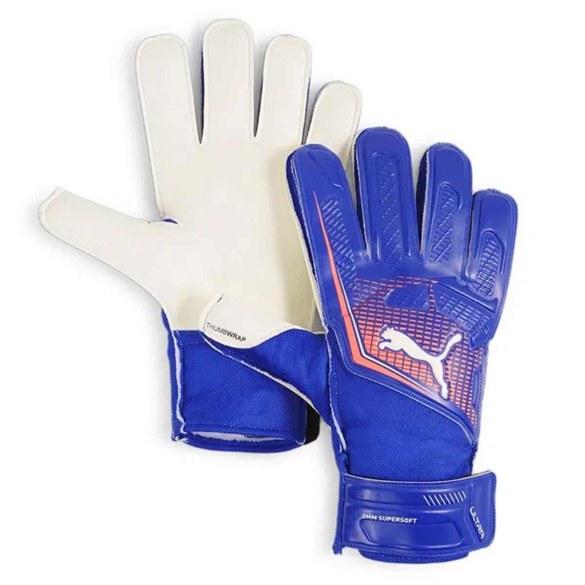Puma Ultra Play RC Goal Keeper Gloves: Lapis Lazuli/Sunset Glow