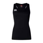 Canterbury Womens Club Dry Racerback Singlet: Black