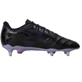 Canterbury Phoenix Genesis Team Soft Ground Rugby Boots: Black/Purple