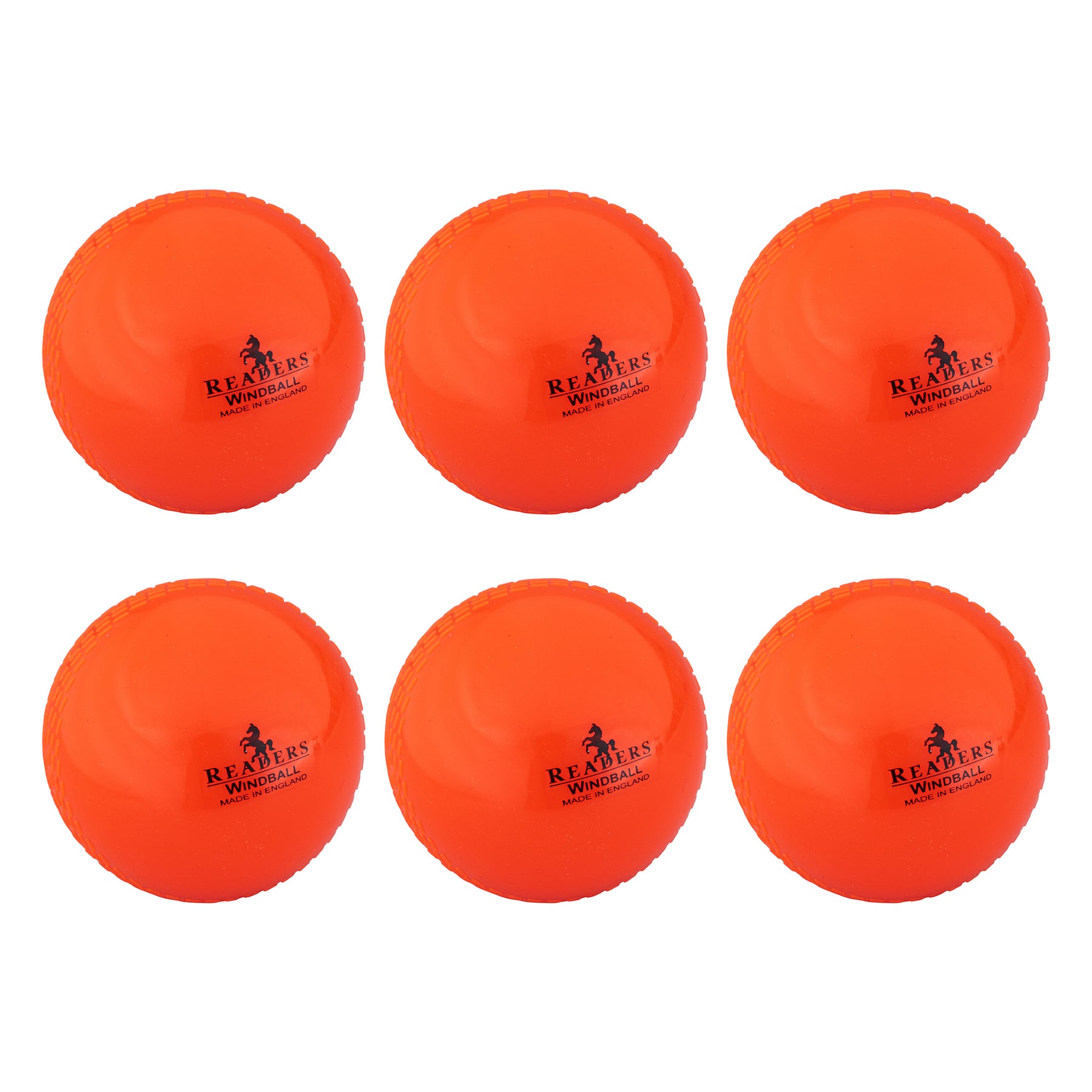 Readers Windball Junior Cricket Ball (Box of 6): Orange