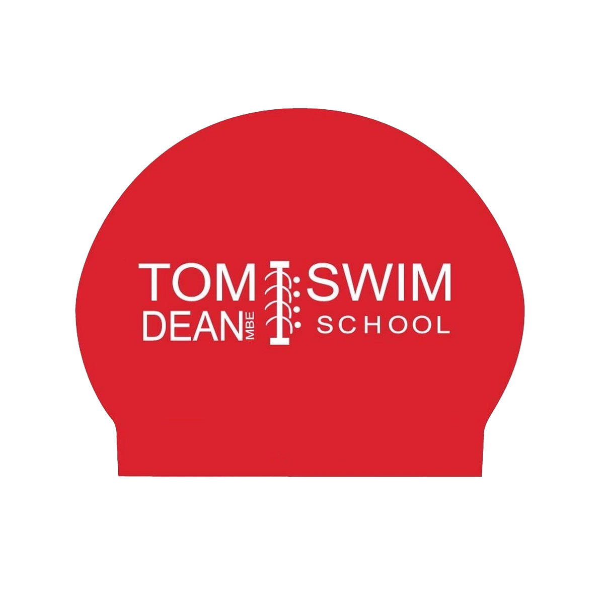 Tom Dean Swim School Pack of 100 Latex Swim Caps: Red