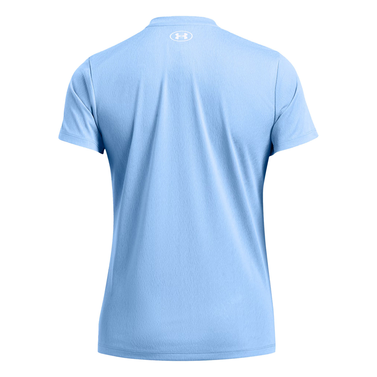 Under Armour Womens Tech Riddle SSC Tee: Horizon Blue/White