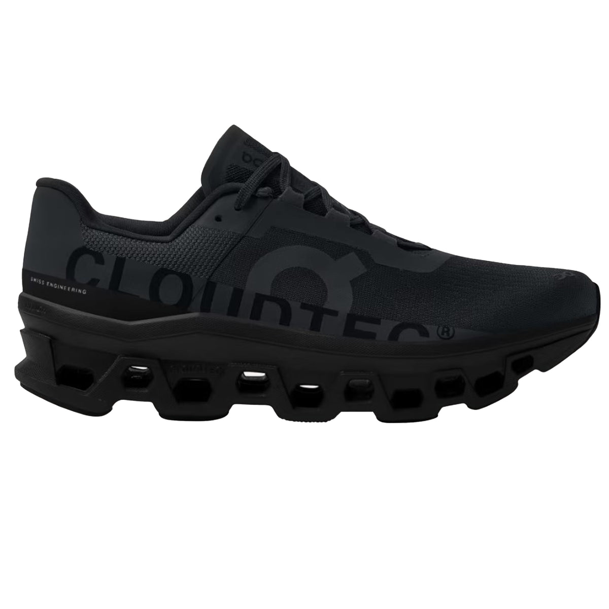 On Cloudmonster Mens Running Shoes: Black