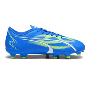 Puma Ultra Play FG/AG Junior Football Boots: Ultra Blue/Green