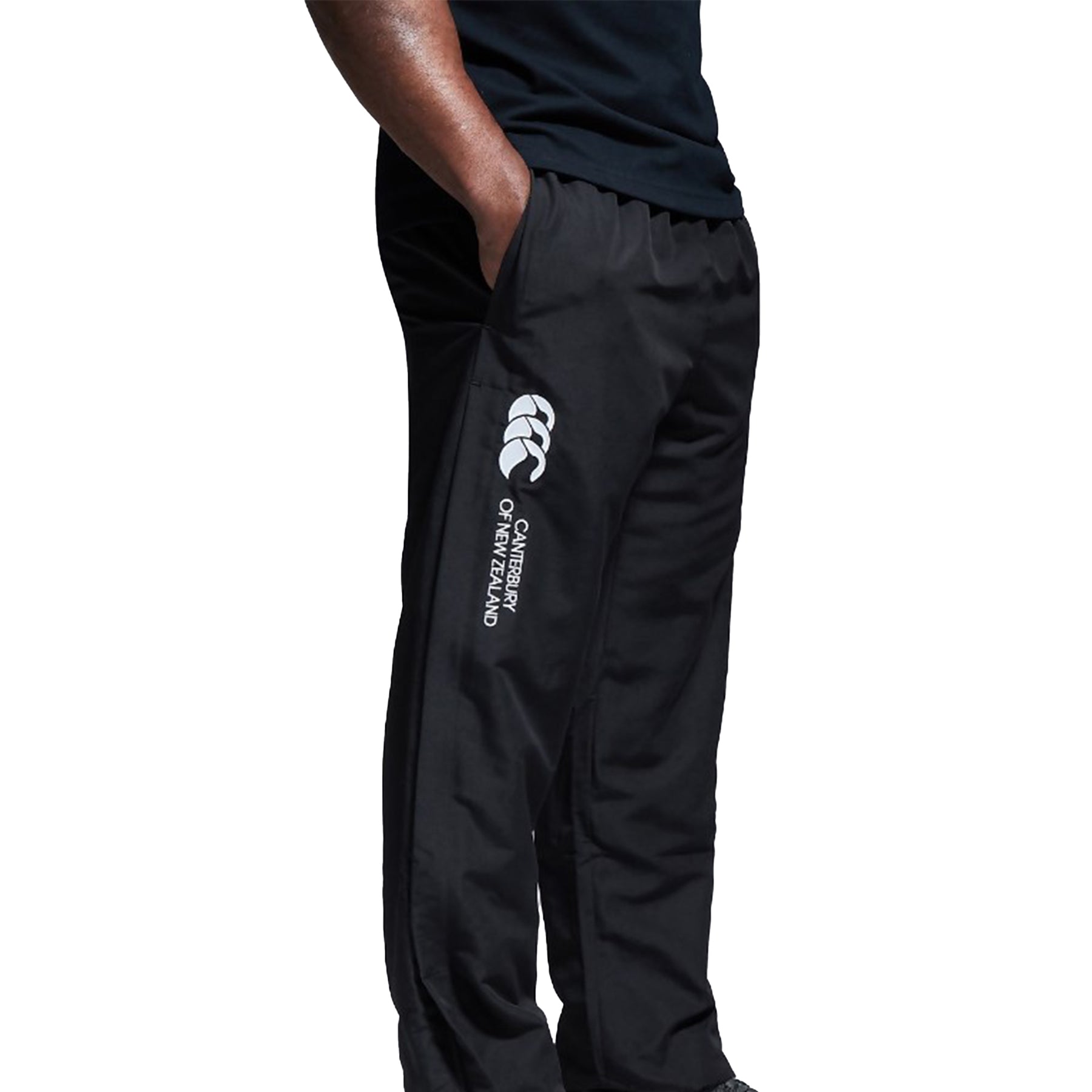 Canterbury Mens Open Hem Stadium Pant: Black