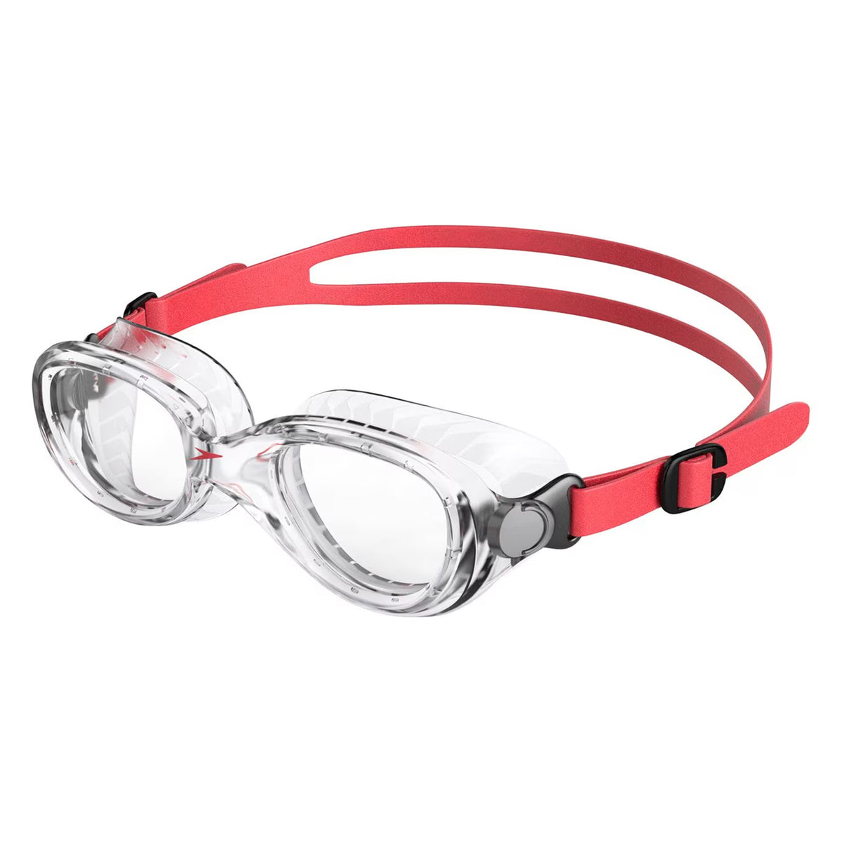 Speedo Futura Classic Junior Swimming Goggles - Clear/Red
