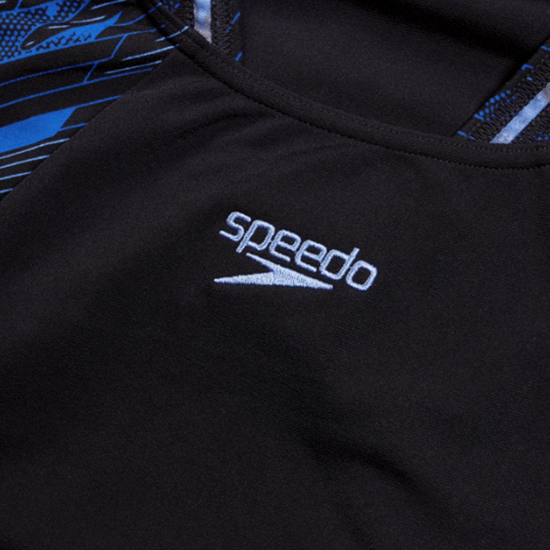 Speedo Women's Hyperboom Splice Swimsuit: Black/Blue