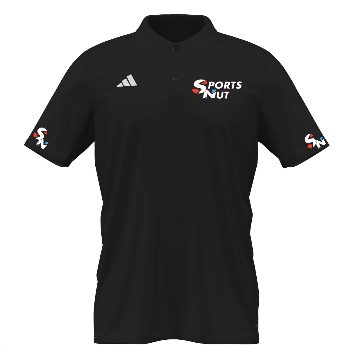 Sports Nut Polo Top: Black