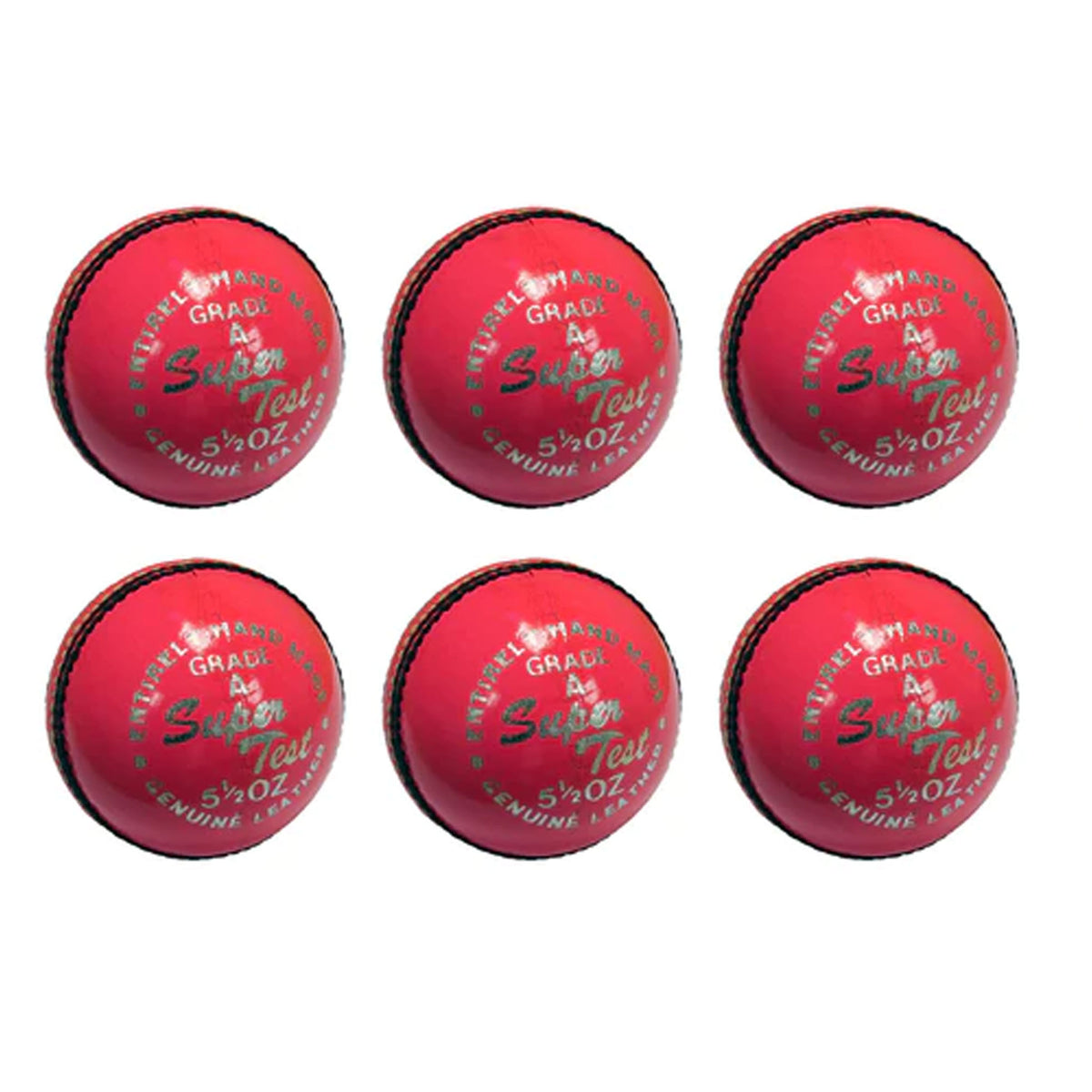 Salamander Super Test T20 Cricket Ball Box of 6: Pink
