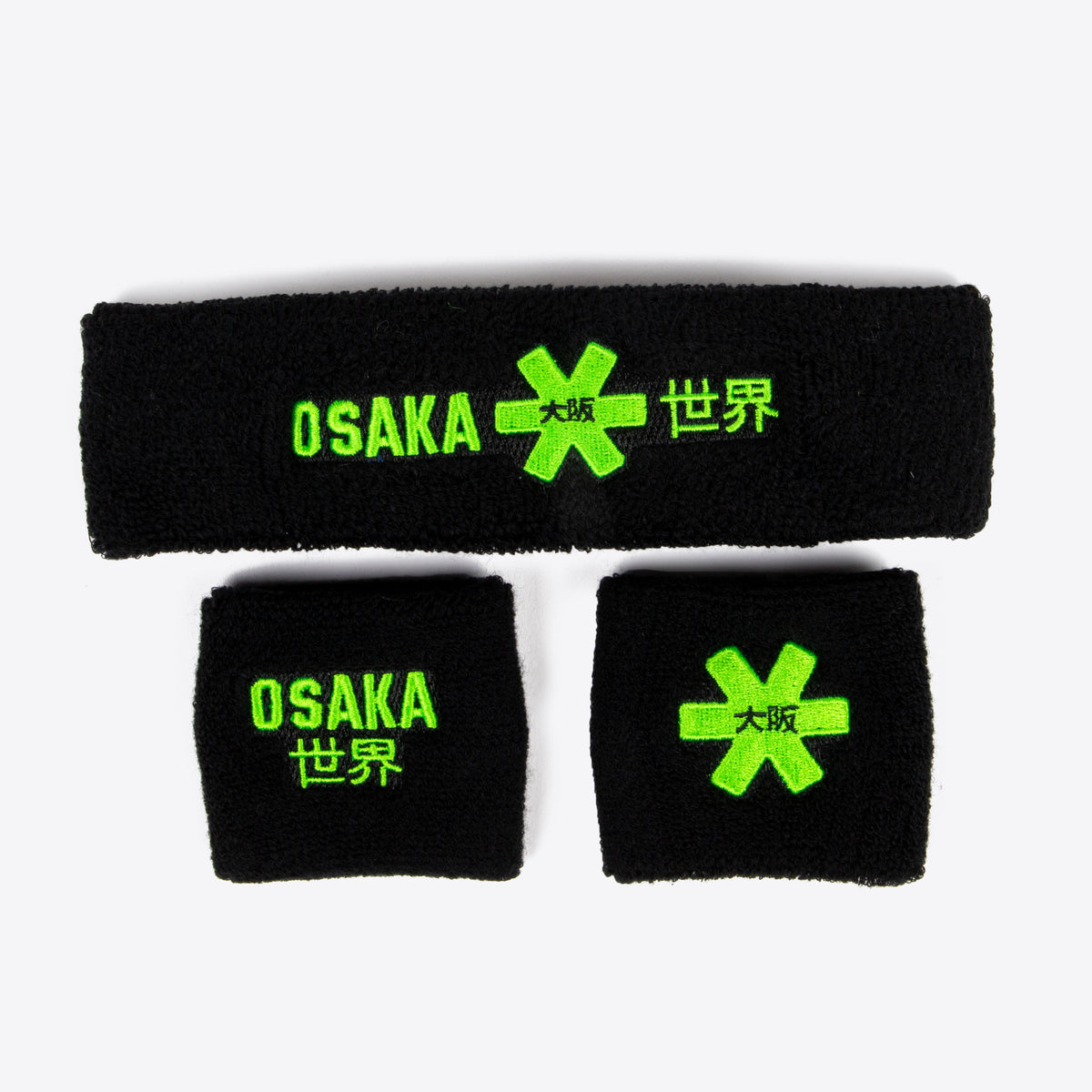 Osaka Sweatband Set: Black