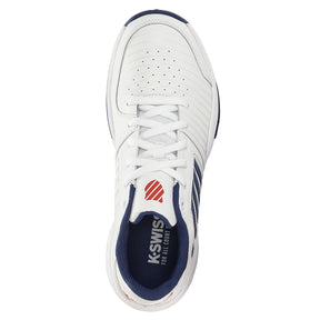 K Swiss Court Express HB Mens Tennis Shoes: White/Blue Opal
