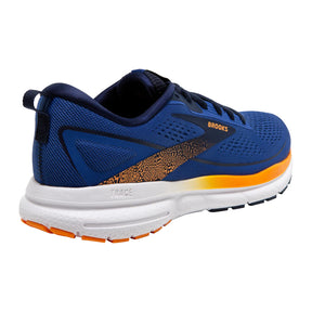 Brooks Trace 3 Mens Running Shoes: Blue/Peacoat/Orange