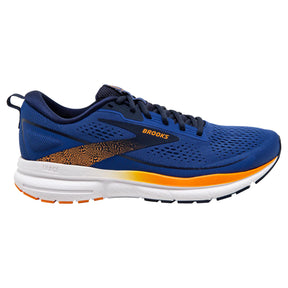 Brooks Trace 3 Mens Running Shoes: Blue/Peacoat/Orange