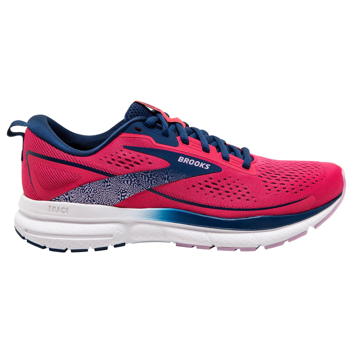 Brooks Trace 3 Womens Running Shoes: Raspberry/Blue/Orchid