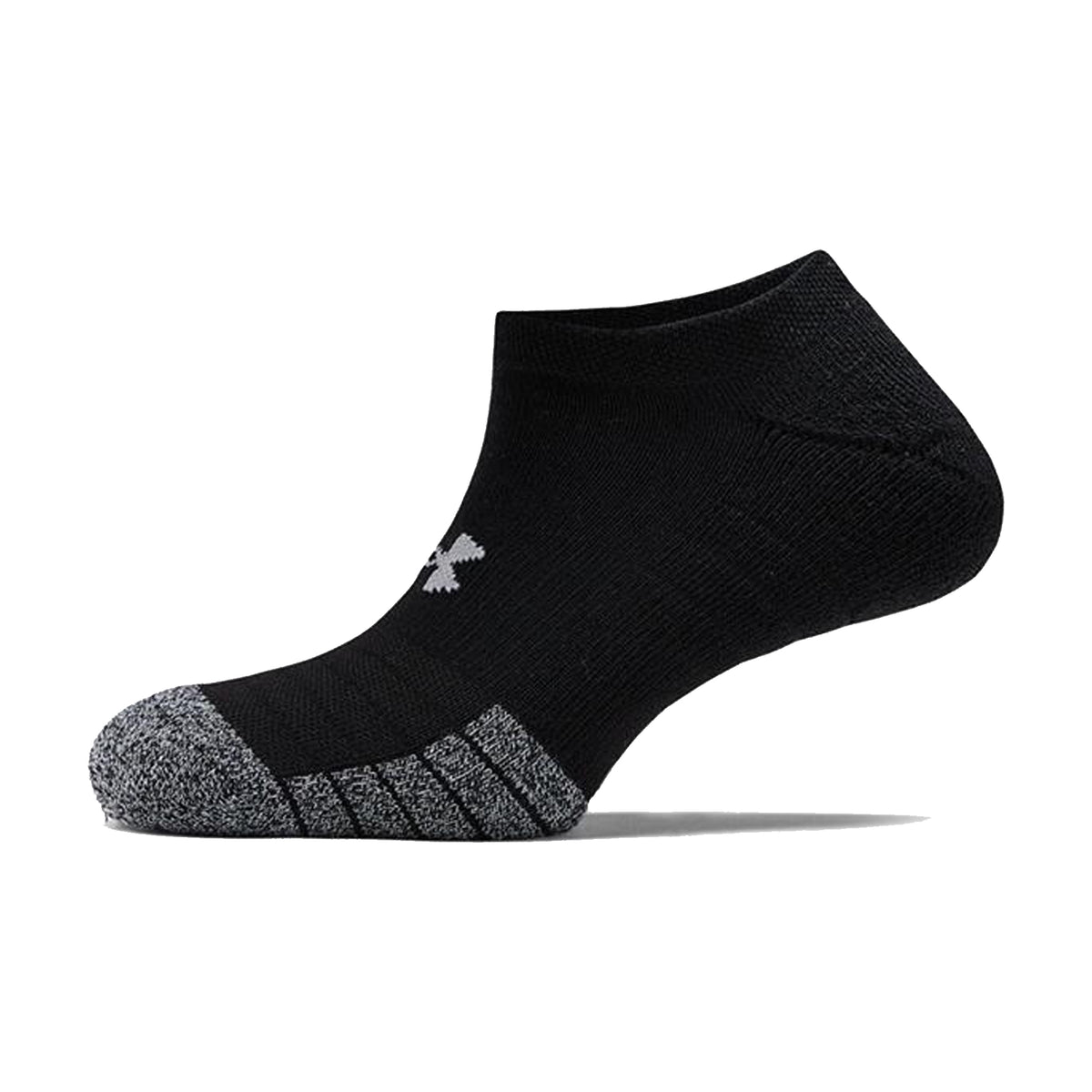 Under Armour No Show Socks 3 Pack: Black