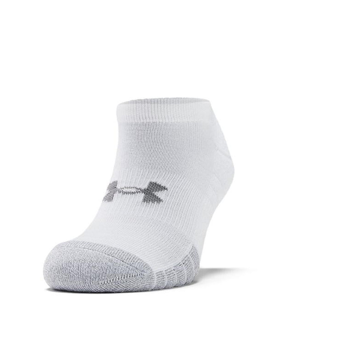 Under Armour No Show Socks 3 Pack: White