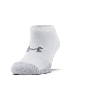 Under Armour No Show Socks 3 Pack: White