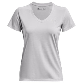 Under Armour Womens Tech Twist V-Neck Tee: Halo Grey