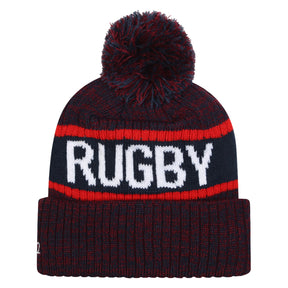 Umbro England Rugby Bobble Hat : Tibetan Red/Navy
