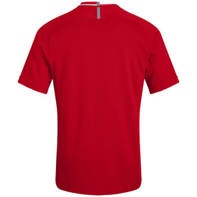 Canterbury Junior Vapodri Hooped Evader Jersey: Red/White