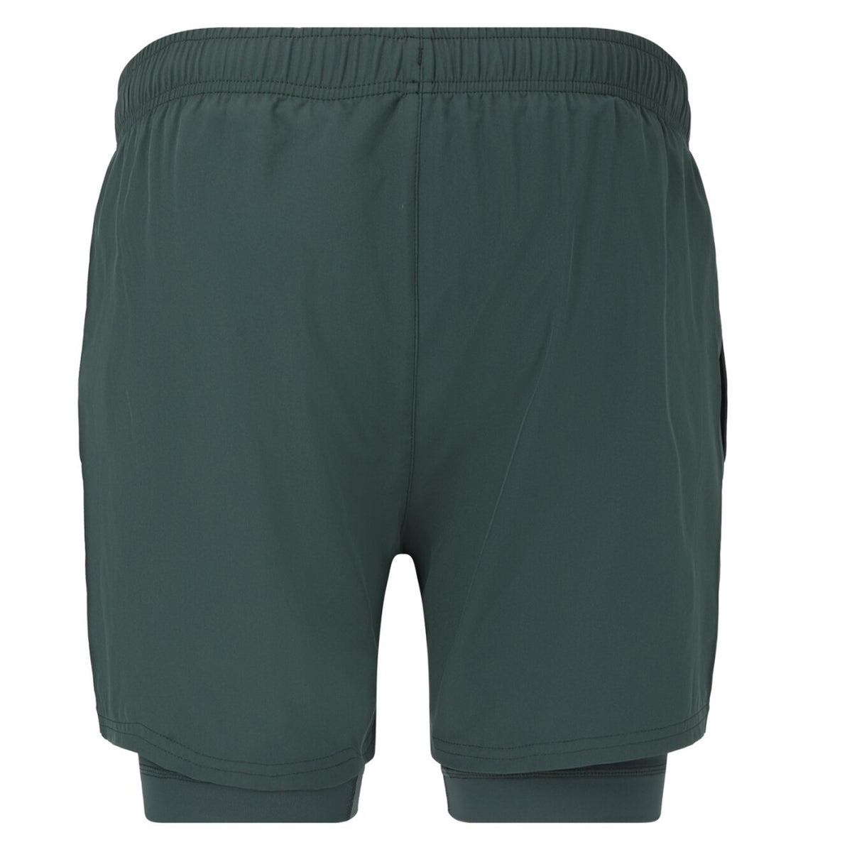 Virtus Zayne Mens 2 in 1 Running Shorts: Dusty Forest