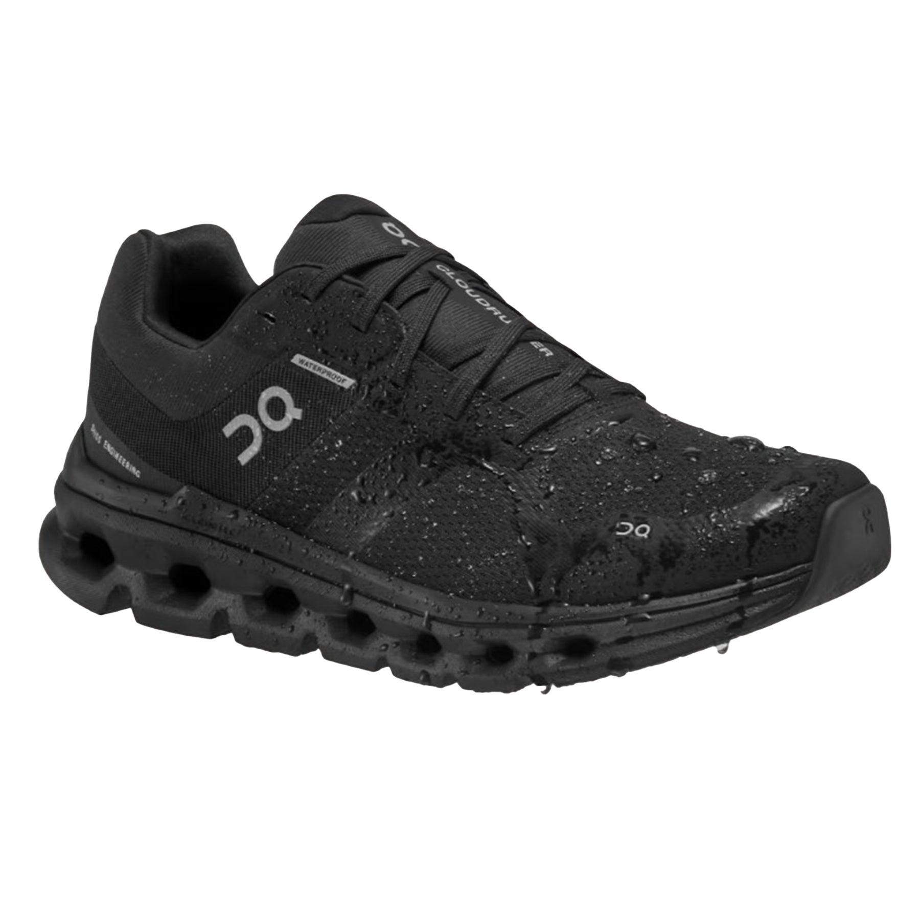On Cloudrunner Waterproof Womens Running Shoes: Black
