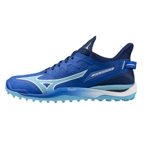 Mizuno Wave Leopardus Astro Hockey Shoes: Mugen Blue/White/Estate Blue