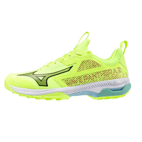 Mizuno Wave Panthera Astro Hockey Shoes: Neo Lime/Black/Splish