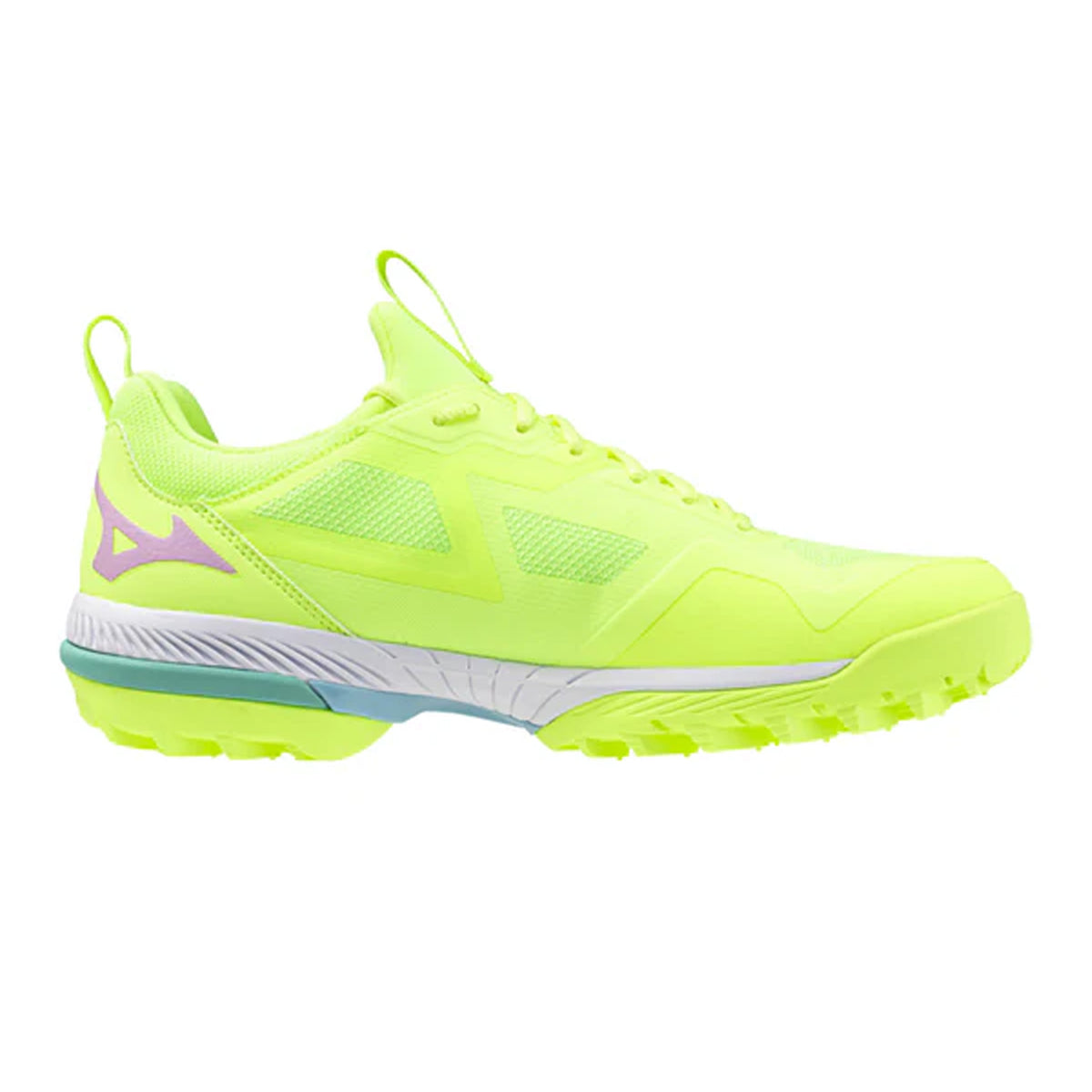Mizuno Wave Panthera Astro Hockey Shoes: Neo Lime/Black/Splish