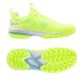 Mizuno Wave Panthera Astro Hockey Shoes: Neo Lime/Black/Splish