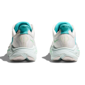 Hoka Clifton 10 Womens Running Shoes: White/Cielo Blue