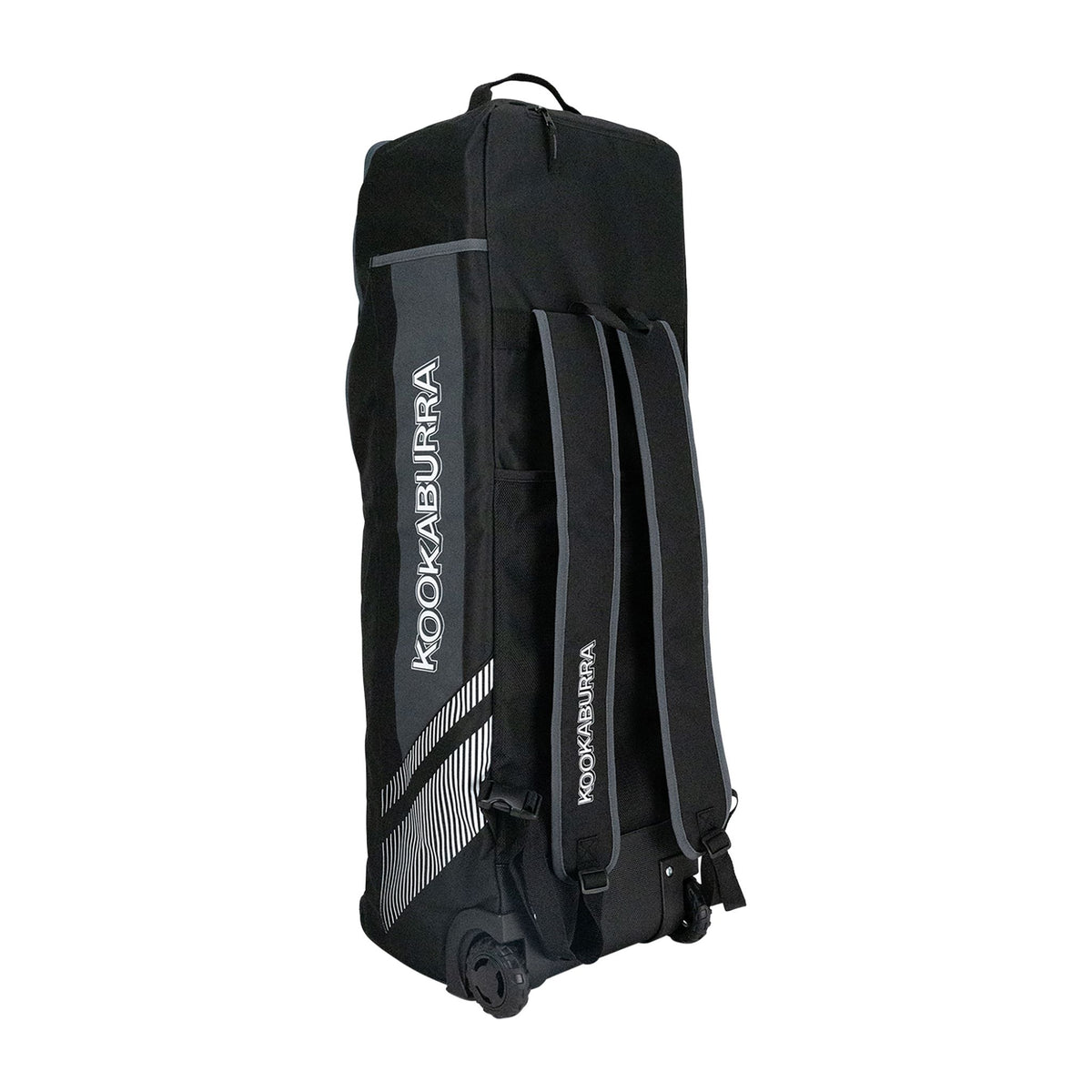 Kookaburra WD5000 Wheelie Duffle Cricket Bag 2025: Black/Grey