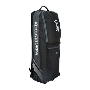 Kookaburra WD5000 Wheelie Duffle Cricket Bag 2025: Black/Grey