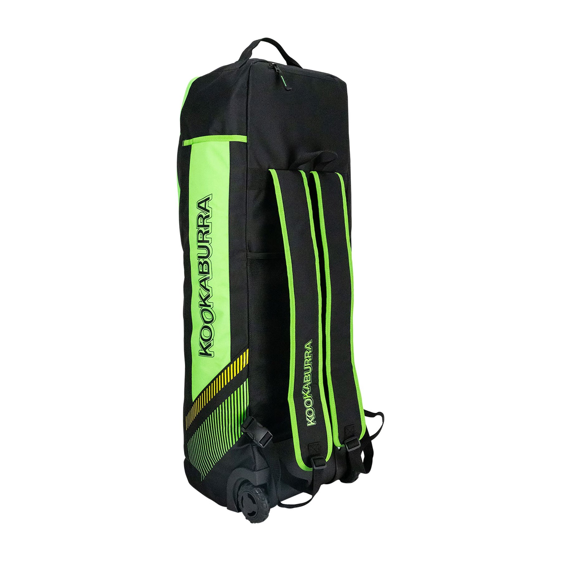 Kookaburra WD5000 Wheelie Duffle Cricket Bag 2025: Black/Neon Green